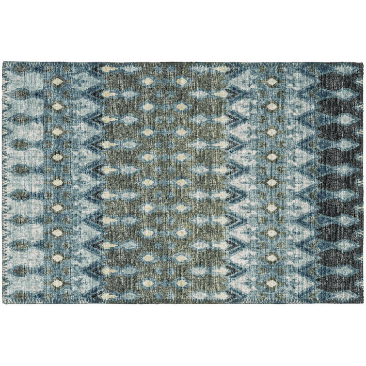 Hemmer Chenille Ikat Indoor / Outdoor Rug