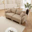 Causeuse moderne à 2 places en tissu avec pieds cylindriques et support à ressorts Modern-364207560