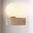1-Light Stone Wall Sconce Hallway Wall Light Fixtures Small Wall Sconce