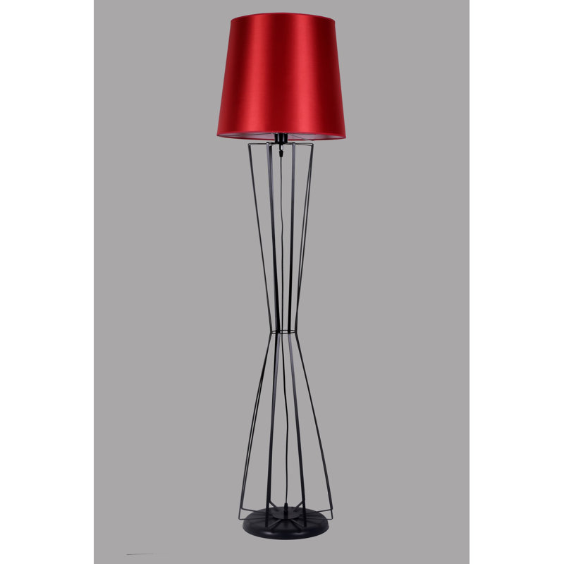 Lampe sur pied 67 ", Rouge