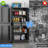 Metal Storage Cabinet With 2 Drawers And Pegboard, Garage Storage Cabinet With Locking Doors And 2 Adjustable Shelves, 71" H Steel Cabinets For Garage, Home, Office, School, Black