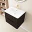 24 po X P 18 po P 20 po Meuble-lavabo mural simple H avec comptoir en céramique blanche-105503438