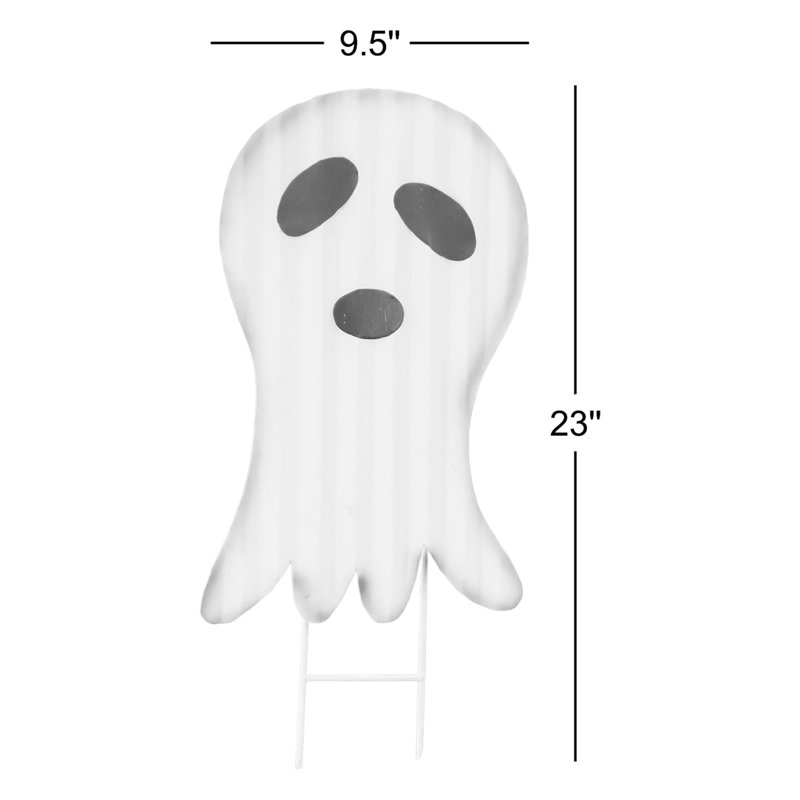 23" Halloween Metal Ghost Stake