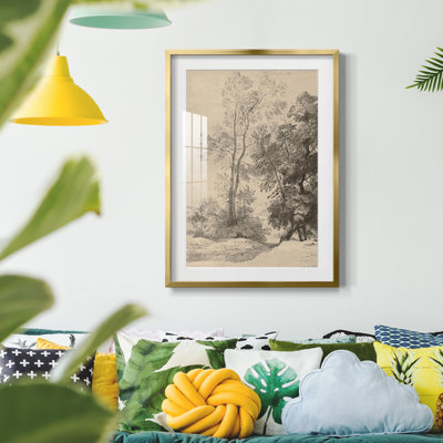 Vintage Sketch CI -Framed Print