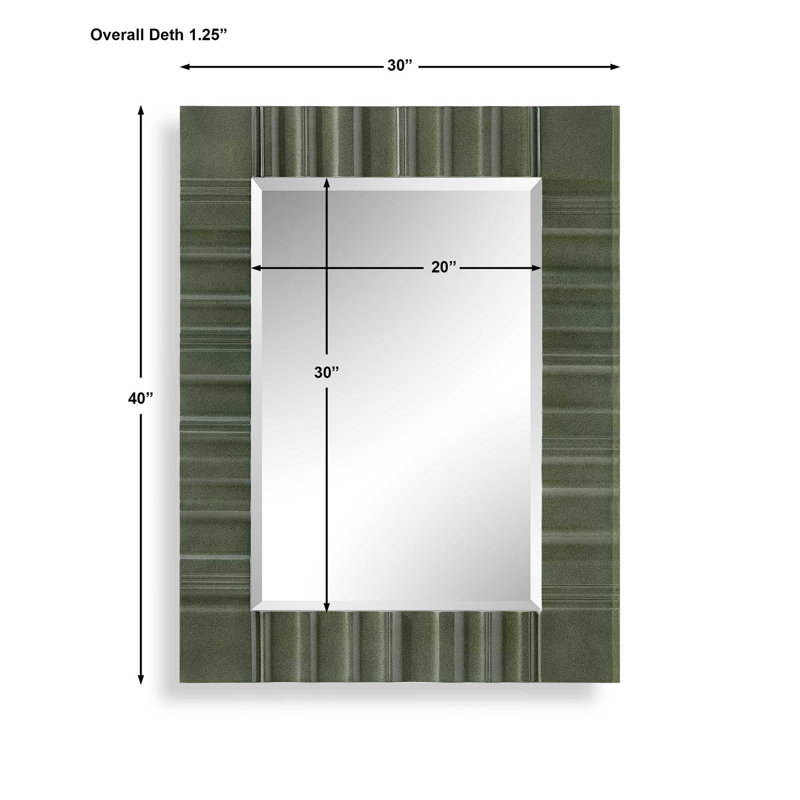 Miroir vert olive Quincey