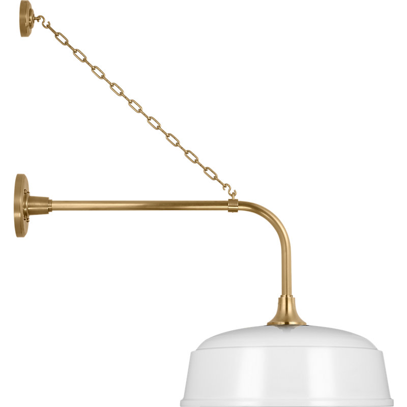 Thomas O'Brien - Light Outdoor Barn Light, 30" H x 28" W x 16" D
