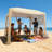 Beach Cabana, 8 x 8 ft Beach Canopy with Side Wall, UPF 50+ Protection Easy Setup Cabana Tent with Sand Pockets, Adjustable Height Portable Shade Sun Shelter Umbrella for Family & Friends, Khaki-122603808