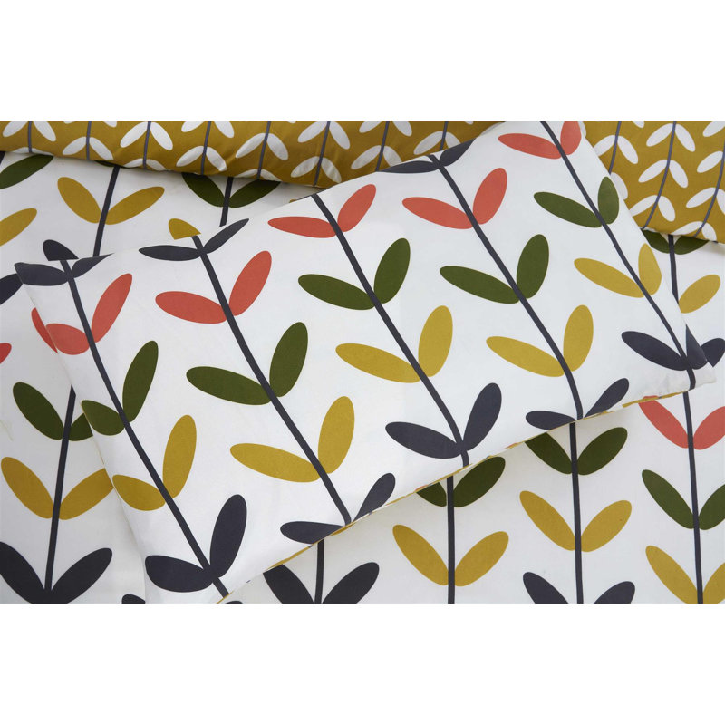 Polyester Floral Duvet Cover Set with Pillowcases, Single Duvet Cover + 1 Standard Pillowcase