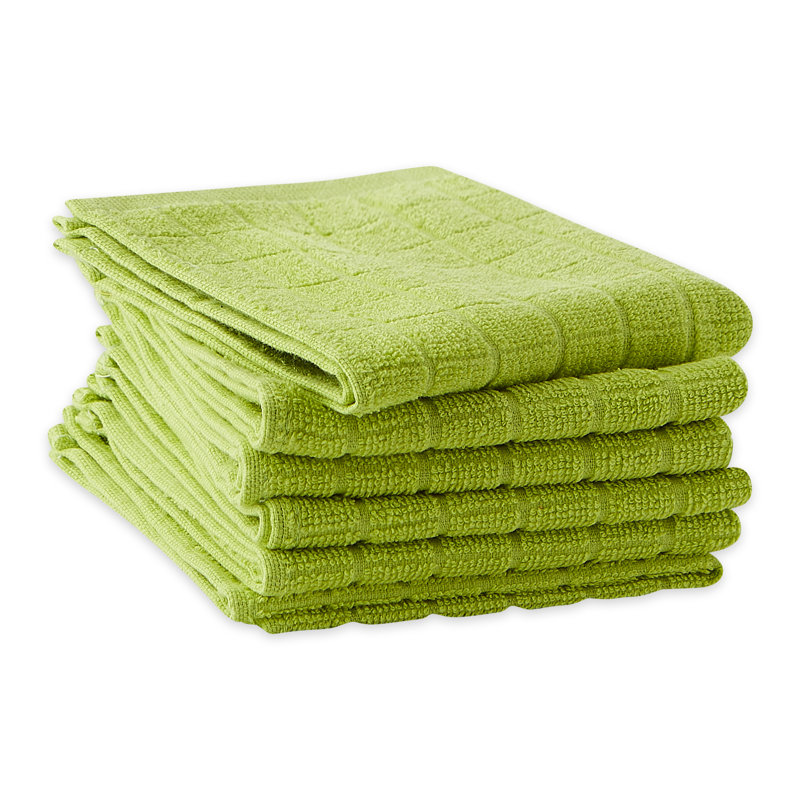 Waffle Dish Cloth Kitchen Towel, Avocado