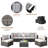 6 - Person Patio Conversation Set with Cushions-86413278