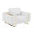 White Genuine Leather