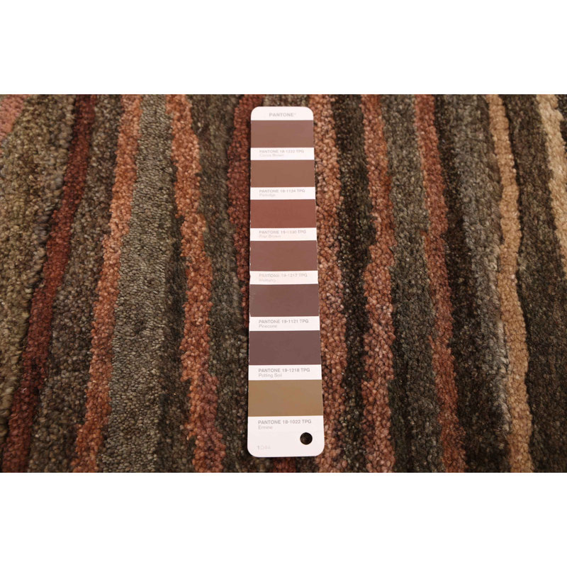 Tapis brun taupe Peshawar Ziegler 5 pi 1 po x 7 pi 0 po