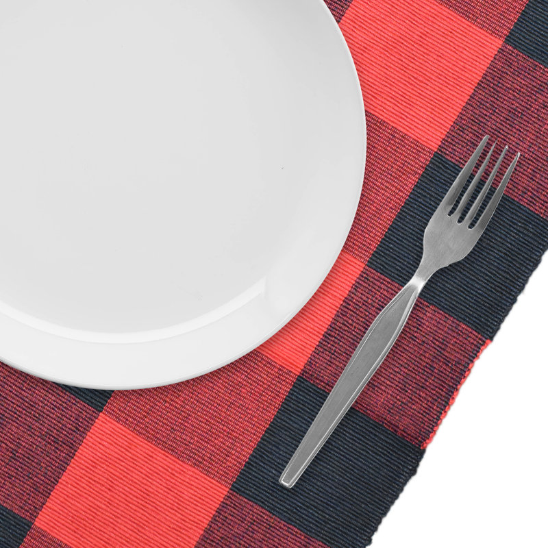Wynnewood Checkered 100% Cotton Table Runner