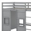 Lit mezzanine simple en bois avec garde-robe de rangement intégré et 2 fenêtres Îleigh-1274208357