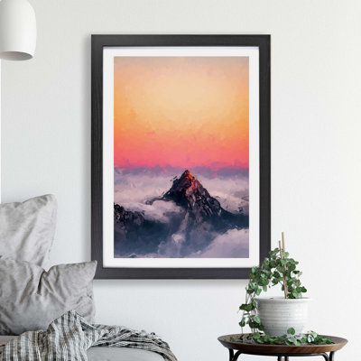 The Top of Matterhorn Mountain - Framed Print
