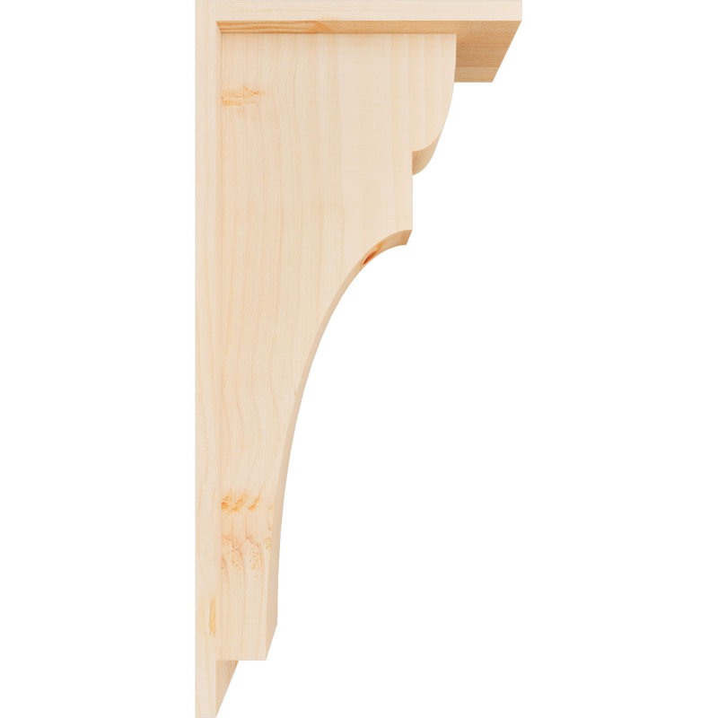 Yorkshire Yorktown avec plaque arrière, H 22 po x l 5,5 po x P 10 po, Sapin de Douglas, Lisse