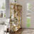 Monteco Gold Bookcase with Open Shelf Srorage