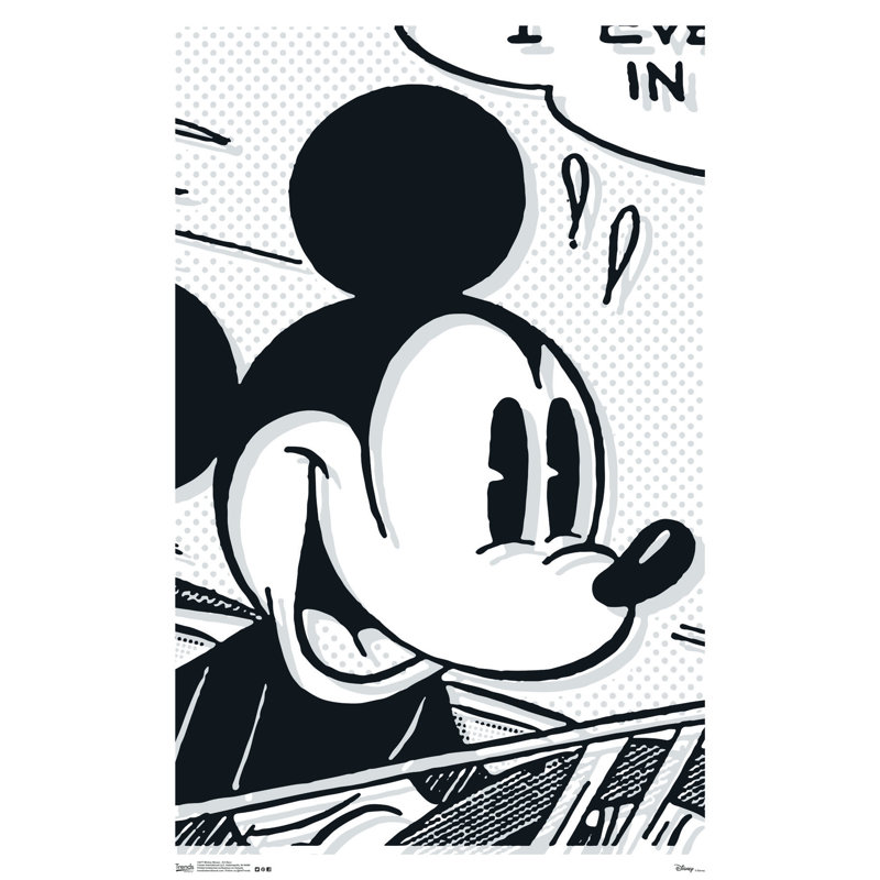 « mickey mouse », impression sur papier déco