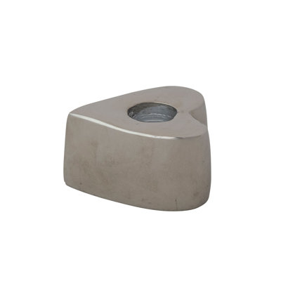 Cast Aluminum Heart Shaped Taper Candle Holder