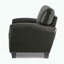 Fauteuil rétro en similicuir noir