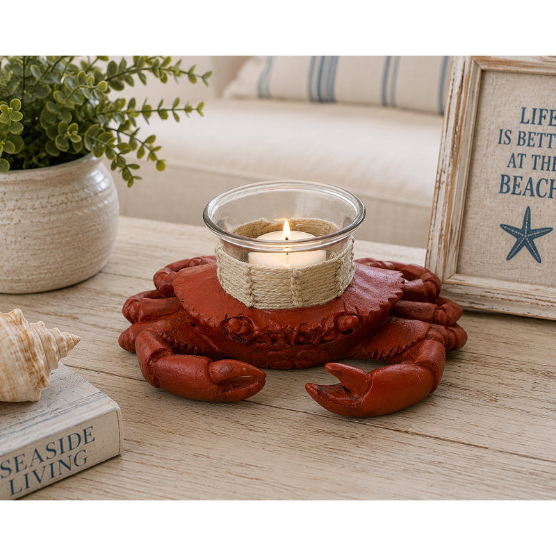 Porte-bougie en forme de crabe