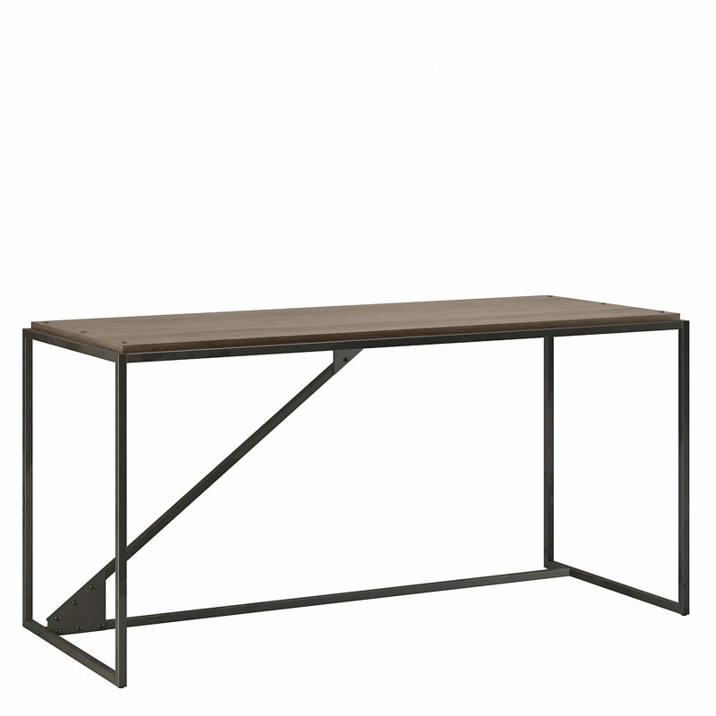 Bureau d'écriture Ovia, H 30 po x l 61,4 po x P 25,1 po, Gris restauré