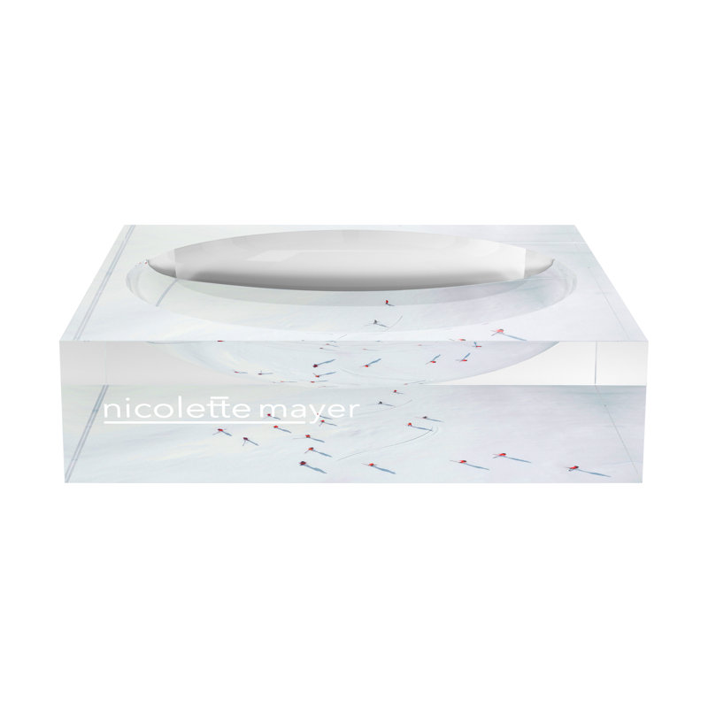 Aerial Group Acrylic Decorative Tray, 6"W x 6"D x 2"H