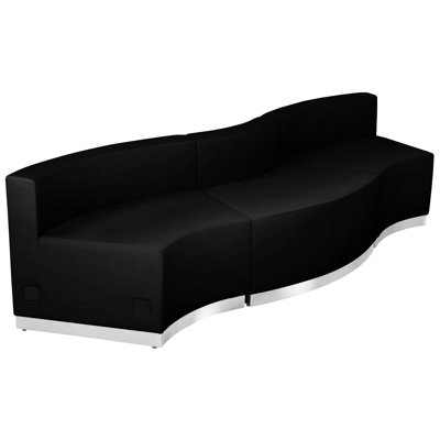Hercules Alon 3 PC LeatherSoft Modular Reception Configuration w/Taut Back &Seat