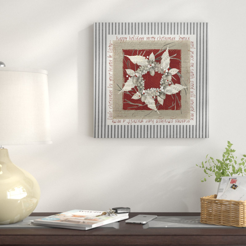 «Burlap Wreath», impression, Toile tendue, H 32 po x l 32 po x P 1 po