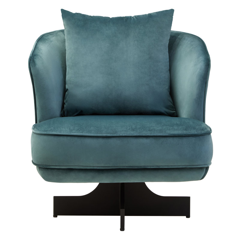 Hale Upholstered Swivel Armchair, Green