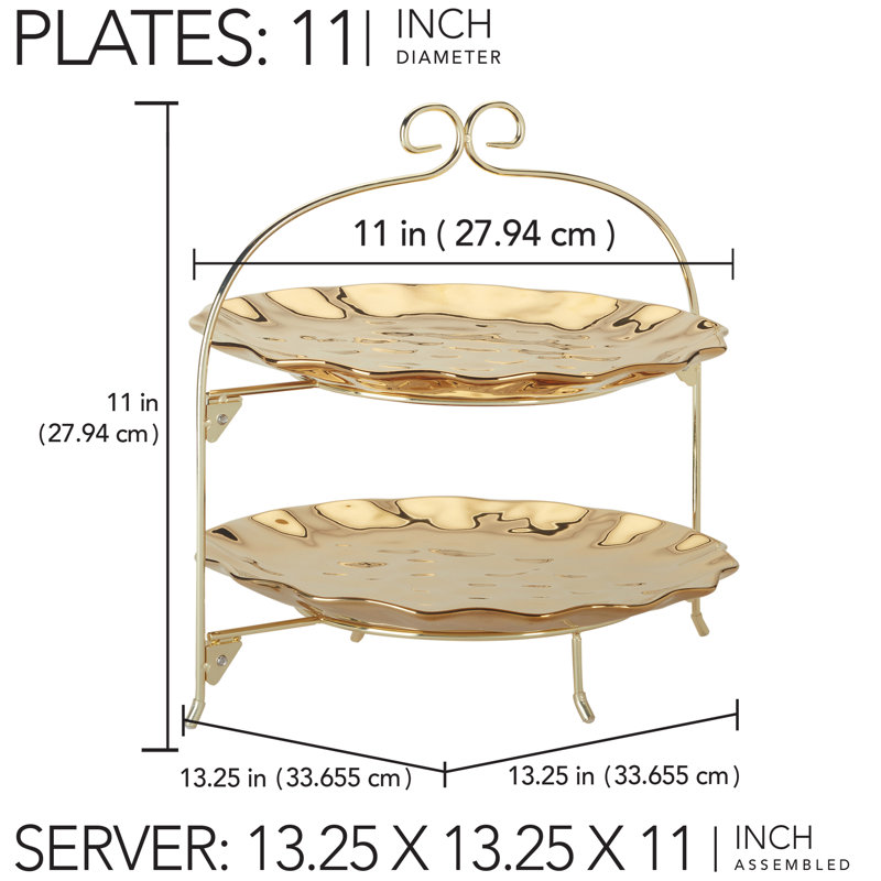 Support à 2 niveaux avec plaques 11 po Gold Coast