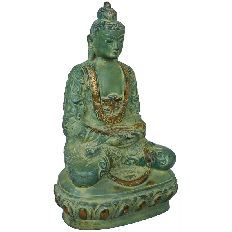 Sculpture Bouddha tibétain Bouddha en Dhyana Mudra (méditation)