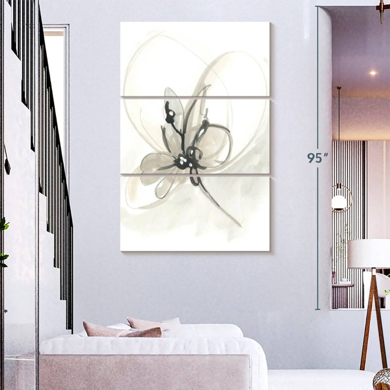 Avery Geste floral neutre VI, H 38 po x l 24 po