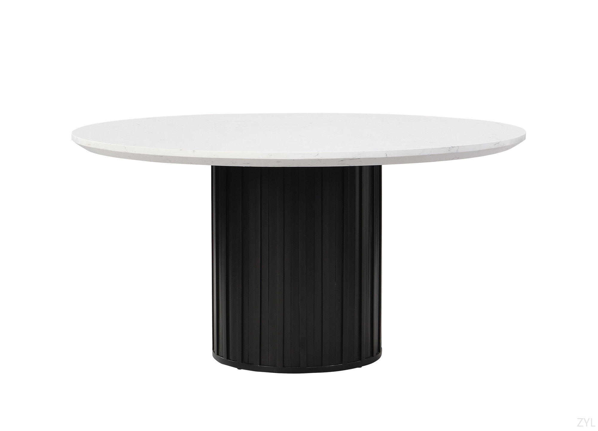 Brayden Studio® Round Dining Table W/Engineered Marble Top | Wayfair