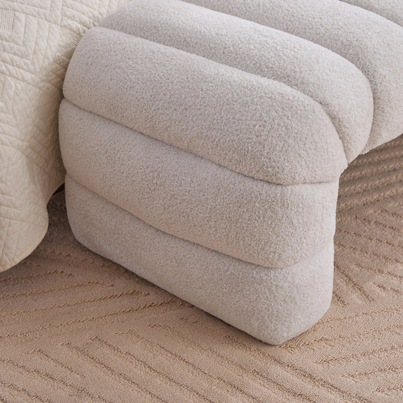 Banc de lit sans accoudoirs Modern, Ivory