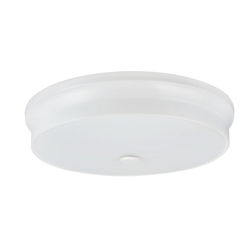 Beckwood Glass LED Flush Mount, White