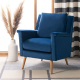 Velveteen Faux Leather Armchair