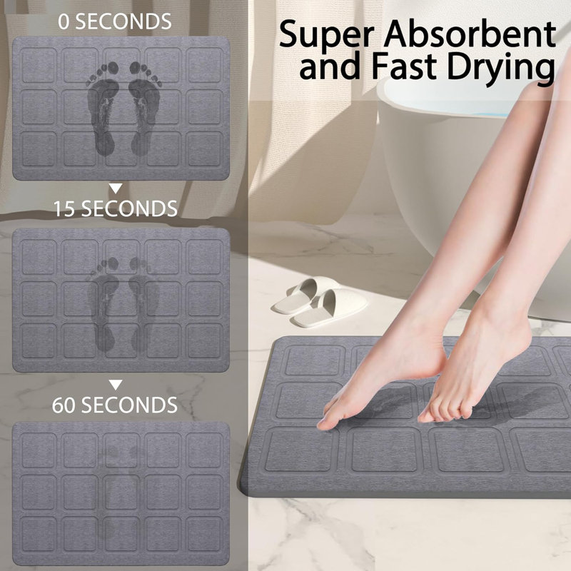 Large Diatomaceous Earth Stone Bath Mat