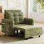 Canapé-lit 3 en 1, méridienne escamotable extra longue de 80 po avec charge USB, poches de rangement et boîte, conception capitonnée, canapé-lit simple en chenille multifonctionnel pour le salon et l’appartement-172992173