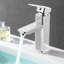 Modern Bathroom Basin Sink Tap Monobloc Mixer Taps Faucet Waterfall Chrome Brass
