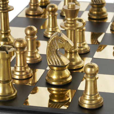 Gurutz Aluminum Metal Chess Decor Game Set