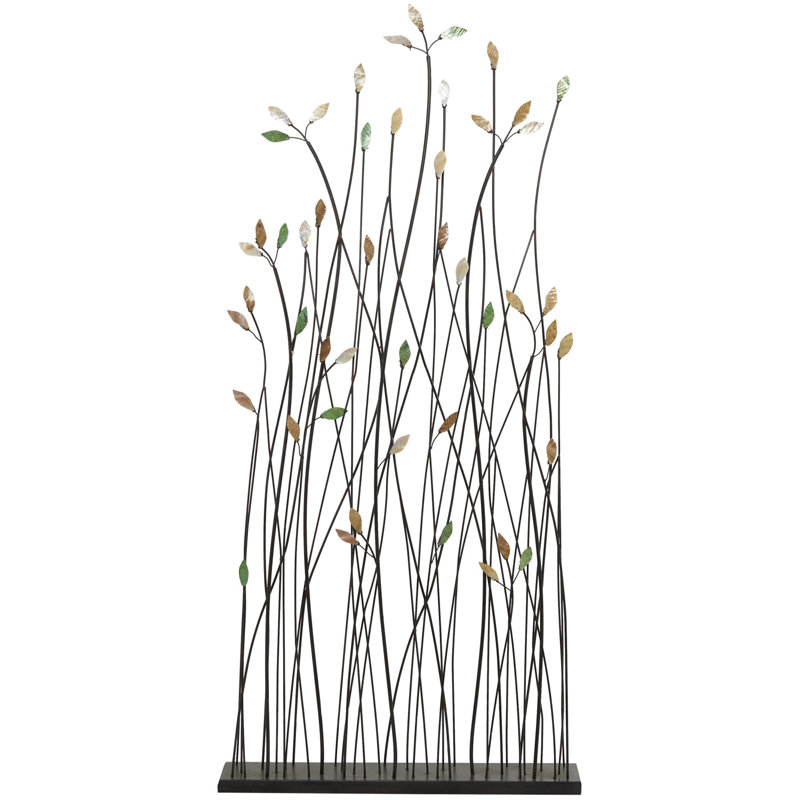 Sculpture en feuille noire Airyonna, H 60 po x l 28 po x P 5 po