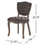 Chaise Parsons rembourrée et capitonnée Richard-638570395