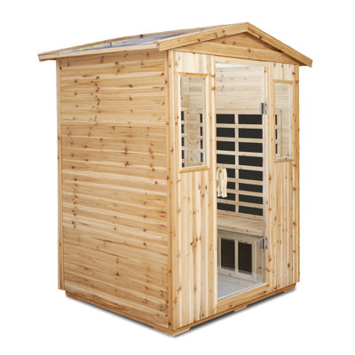 Sauna d'extérieur à infrarouge lointain à quatre places pour quatre personnes