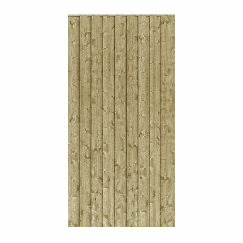 Rowlinson Vertical Board 6x3 Gate, Pressure Treated Green