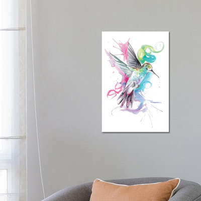 Hummingbird 1 Piece Wrapped Canvas Wall Art