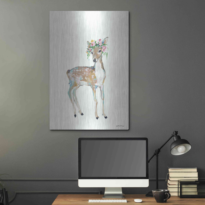 «Doe» par Jessica Mingo sur métal, H 36 po x l 24 po
