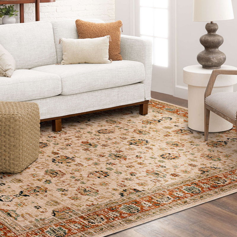 Tapis décoratif en polyester tissé Spice Market Koyna, Rectangle 9 pi 6 po x 12 pi 11 po