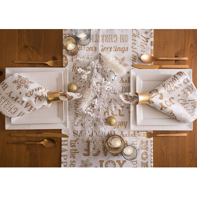 Mcmann 100% Cotton Christmas Table Runner