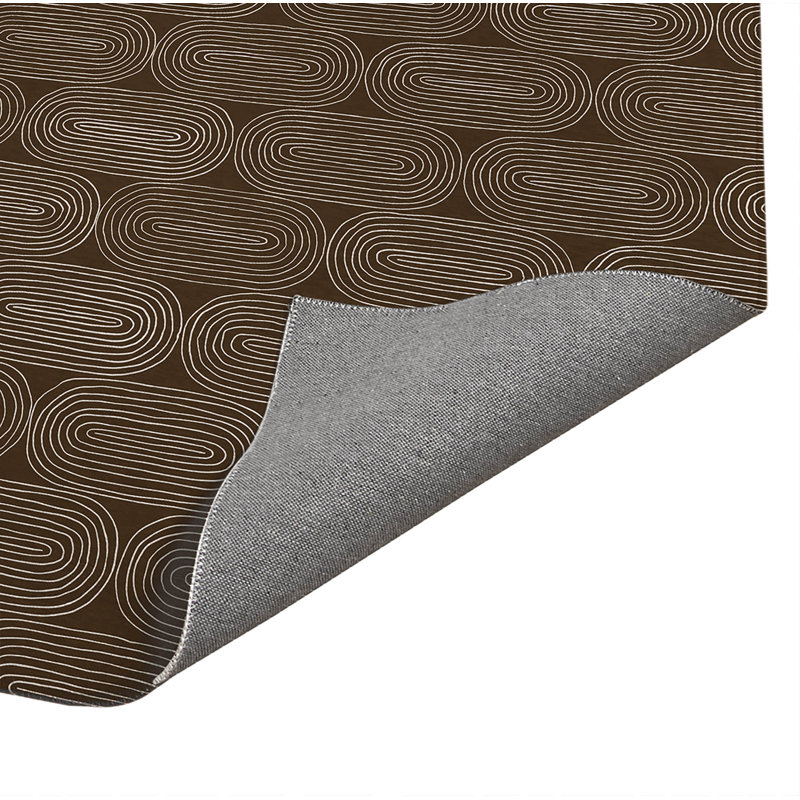 Tapis de cuisine Earthy Embrace, Brun moka, Rectangle 5 pi x 7 pi